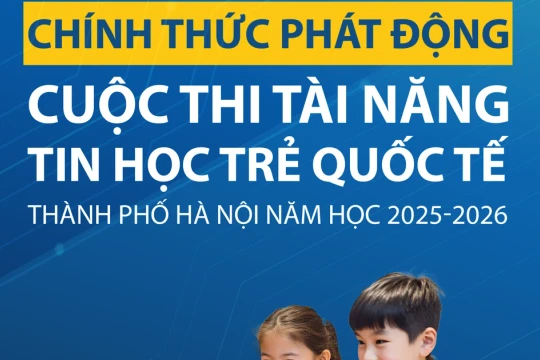 Phát động thi tài năng tin học trẻ quốc tế cho học sinh Hà Nội