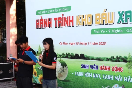 Thầy trò trường nghề ở Cà Mau lan tỏa tinh thần ‘sống xanh’