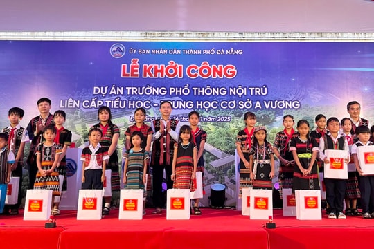 Đà Nẵng đồng loạt khởi công xây dựng trường nội trú liên cấp tại 5 xã biên giới