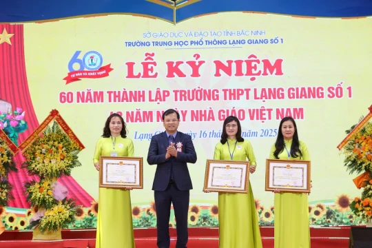 Trường THPT Lạng Giang số 1 (Bắc Ninh) kỷ niệm 60 năm thành lập
