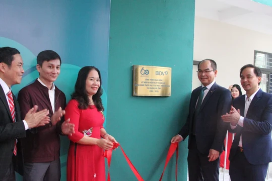 Khánh thành hai công trình trường học hơn 10 tỷ đồng ở Hà Tĩnh do BIDV tài trợ