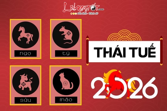 THÁI TUẾ năm 2026: 4 tuổi dính HẠN nặng chật vật cả năm, tình tiền đều hư hao - Cách hóa giải xung khắc năm Bính Ngọ 2026