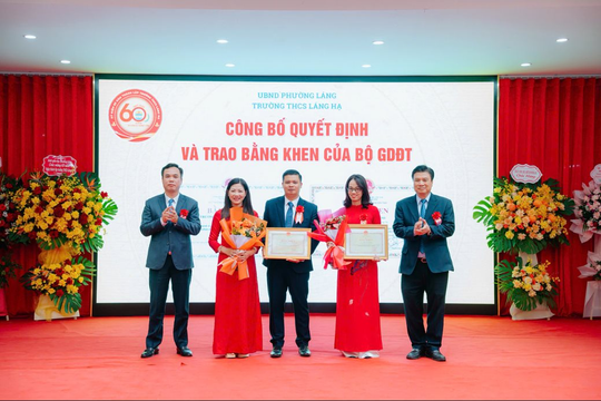 Lễ kỷ niệm 60 năm thành lập tại ngôi trường giàu truyền thống của phường Láng, Hà Nội