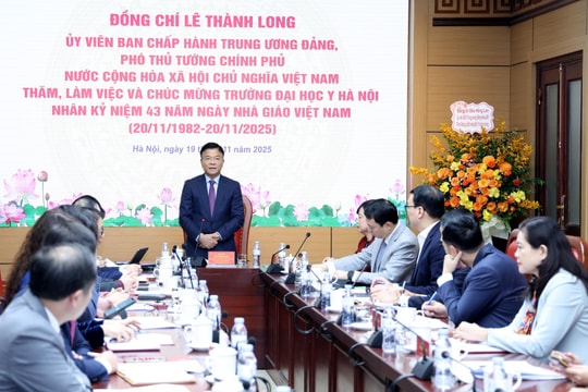 Phó Thủ tướng Lê Thành Long chỉ rõ 'thời cơ đặc biệt' cho sự phát triển của Đại học Y Hà Nội