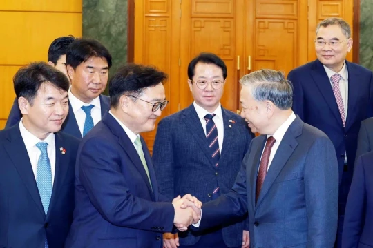 Tổng Bí thư Tô Lâm tiếp Chủ tịch Quốc hội Đại Hàn Dân Quốc