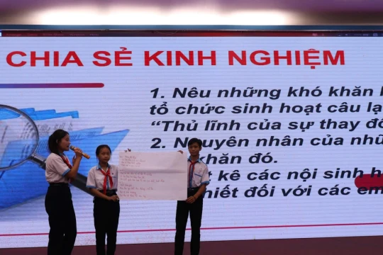 Nâng cao năng lực hoạt động Câu lạc bộ 'Thủ lĩnh của sự thay đổi'