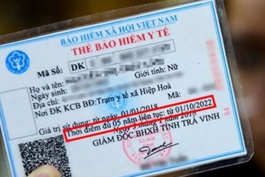 Cách xác định người tham gia BHYT 5 năm liên tục được chi trả 100% viện phí, người dân cả nước cần biết rõ