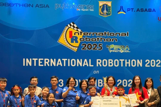 Học sinh TP Cần Thơ đạt thành tích cao tại Cuộc thi Robothon quốc tế