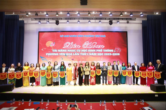 Tưng bừng liên hoan tài năng nhạc cụ học sinh phổ thông phường Yên Hoà lần thứ I – năm học 2025 - 2026