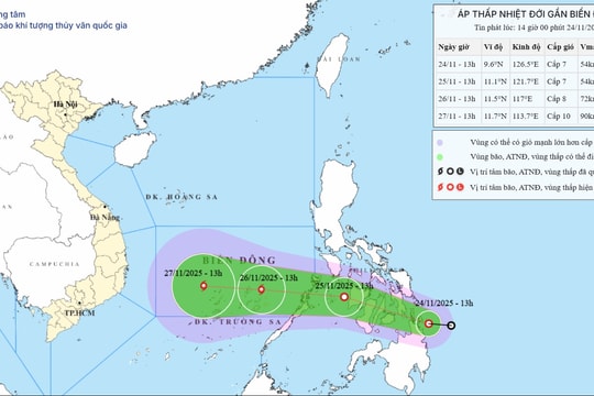 Biển Đông khả năng có bão số 15: Công điện khẩn gửi 14 tỉnh thành, 7 bộ