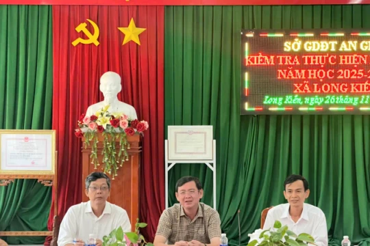 An Giang: Kiểm tra công tác thực hiện nhiệm vụ năm học