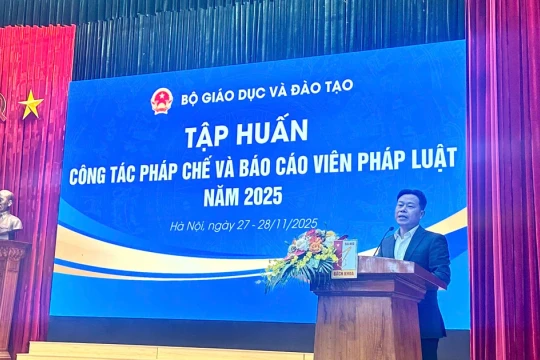 Bộ GD&ĐT tập huấn công tác pháp chế và báo cáo viên pháp luật năm 2025