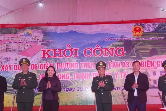 Khởi công xây dựng 6 điểm trường các xã biên giới tỉnh Lào Cai