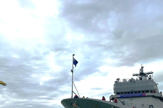 Tàu huấn luyện ROKS Hansando của Hải quân Hàn Quốc thăm Đà Nẵng