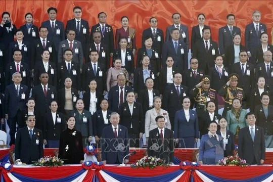 Tổng Bí thư Tô Lâm và Phu nhân dự Lễ kỷ niệm 50 năm Quốc khánh Lào