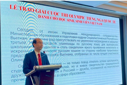 Tổng kết và trao giải Cuộc thi Olympiс tiếng Nga quốc tế năm 2025