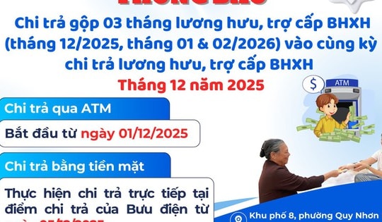 Lương hưu, trợ cấp gộp 3 tháng đang đến với người dân 4 tỉnh