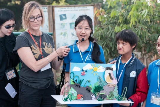 Học sinh Thủ đô khám phá về hệ sinh thái sông Hồng