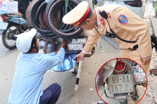 Che biển số để né camera, hàng loạt tài xế bị CSGT Hà Nội xử phạt