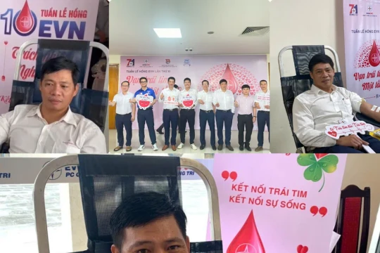 Thủy điện Quảng Trị hưởng ứng Tuần lễ hồng EVN lần thứ XI