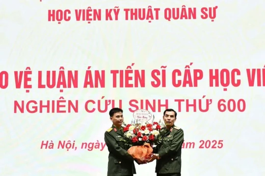 Đào tạo tiến sĩ tại Học viện Kỹ thuật Quân sự: Chạm mốc 600 luận án