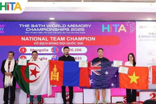 Việt Nam ghi dấu ấn tại Giải Vô địch Siêu trí nhớ Thế giới 2025