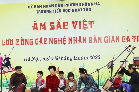 Lan tỏa giá trị của nghệ thuật Ca trù tới học sinh