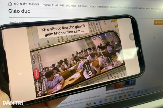 Cô giáo livestream học sinh làm bài thi cho gần 4.000 người xem gây bức xúc