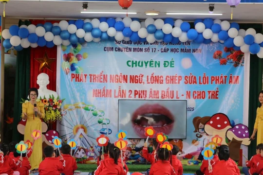 Lồng ghép sửa lỗi phát âm L-N trong phát triển ngôn ngữ trẻ mầm non