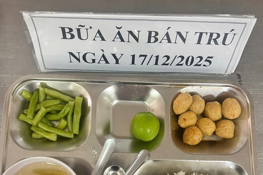 Vụ suất ăn bán trú bị tố "chỉ vài viên thịt": Sở GD&ĐT vào cuộc