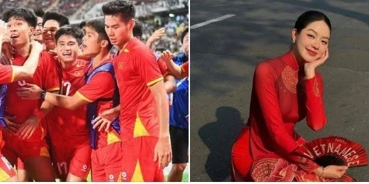 Thanh Thủy cùng dàn hoa hậu đồng loạt chúc mừng Việt Nam vô địch Sea Games 33