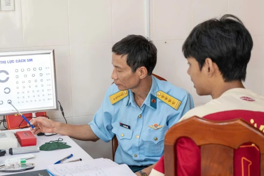 Viện Y học Phòng không - Không quân khám tuyển phi công quân sự tại An Giang