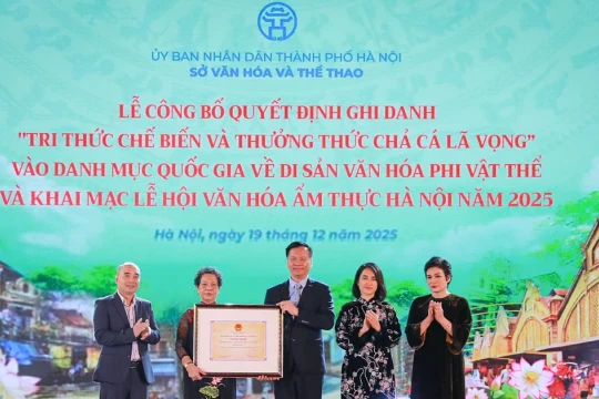 'Tri thức chế biến và thưởng thức Chả cá Lã Vọng' thành di sản văn hóa phi vật thể