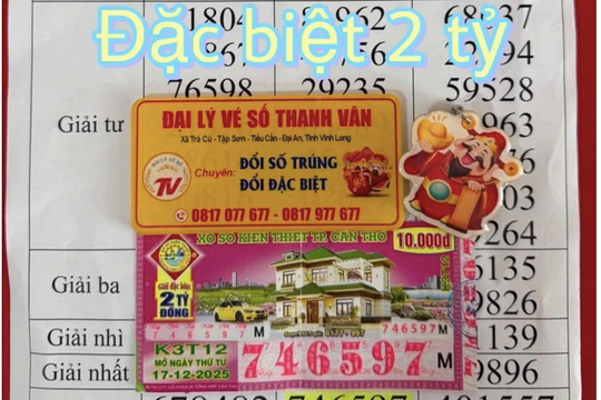 Trúng độc đắc 2 tỷ, người đàn ông Vĩnh Long chỉ nhận 5 triệu đồng tiền mặt