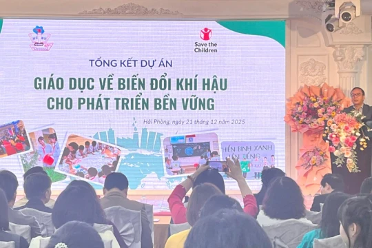 Tổng kết Dự án Giáo dục biến đổi khí hậu cho phát triển bền vững