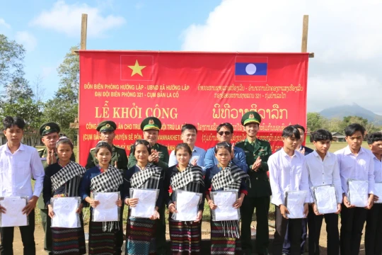 Những công trình nghĩa tình dành tặng học sinh, người dân nơi biên giới