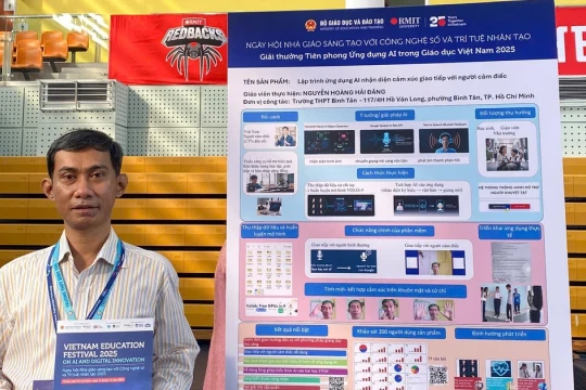 Từ ý tưởng nhân văn đến giải Ba 'Tiên phong ứng dụng AI trong giáo dục'
