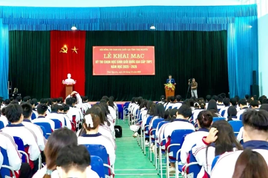 Thái Nguyên khai mạc kỳ thi chọn Học sinh giỏi Quốc gia