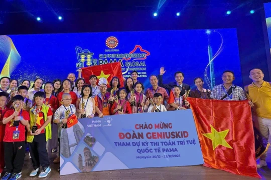 TP Cần Thơ có 2 học sinh đạt Quán quân tại Kỳ thi Toán trí tuệ quốc tế PAMA