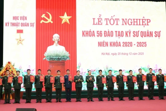 Học viện Kỹ thuật Quân sự trao bằng tốt nghiệp cho 520 kỹ sư