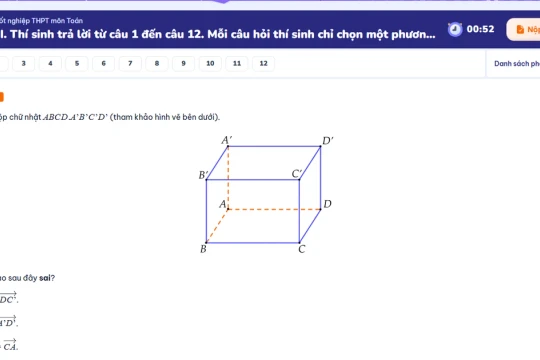 OLM tổ chức thi thử tốt nghiệp THPT trên máy tính