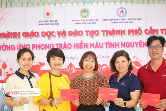 Ngành Giáo dục TP Cần Thơ chung tay hiến máu tình nguyện