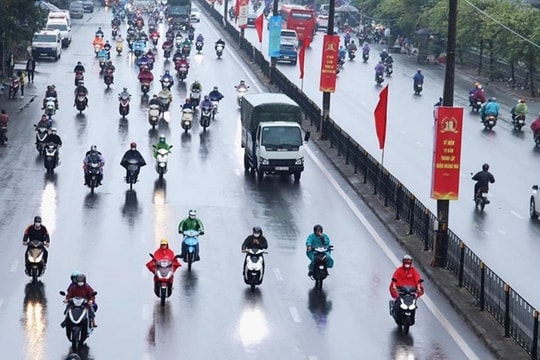 Không khí lạnh tăng cường trở lại ngay ngày đầu tiên của năm mới, miền Bắc mưa to, rét đậm