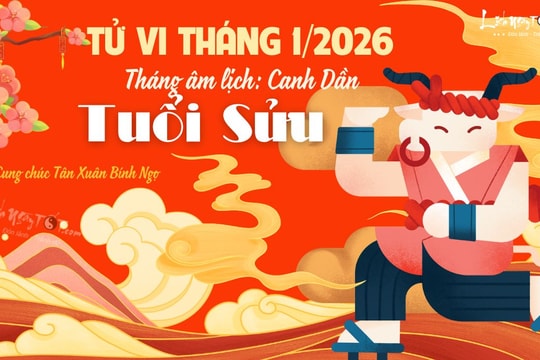 Tử vi tháng 1/2026 tuổi Sửu âm lịch: Khởi đầu rực rỡ, tài lộc tăng tiến