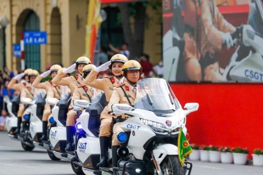 Hà Nội phân luồng giao thông phục vụ Lễ xuất quân và diễn tập công tác bảo vệ Đại hội XIV của Đảng