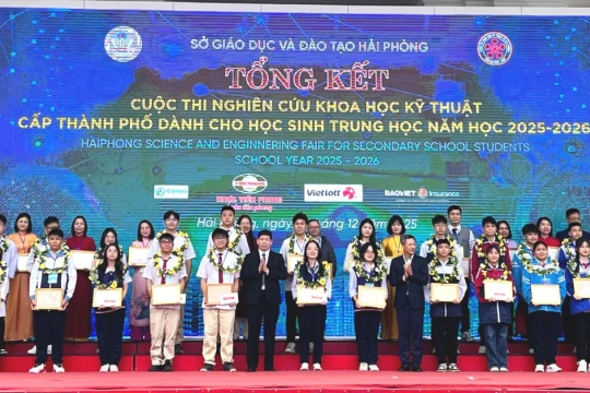 Hải Phòng tổng kết cuộc thi Khoa học kỹ thuật dành cho học sinh trung học