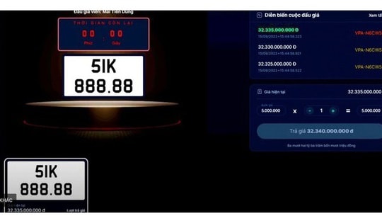 Chuyển nhượng biển số đẹp trúng đấu giá phải nộp thuế 5% từ 1/7