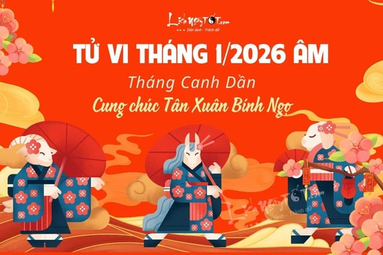 Tử vi tháng 1/2026 của 12 con giáp âm lịch: Tháng Giêng có thật là tháng ăn chơi?