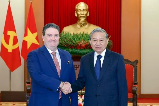 Tổng Bí thư Tô Lâm tiếp Đại sứ Hoa Kỳ tại Việt Nam Marc Evans Knapper