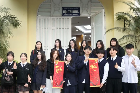Hà Nội đón đoàn học sinh Hàn Quốc đến học tập, giao lưu văn hóa